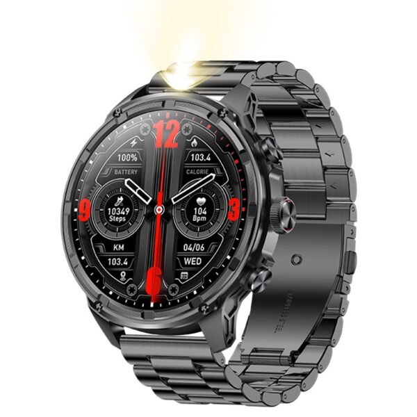 V99 Outdoor Sport Smart Watch front view showing HD touchscreen and Bluetooth call feature