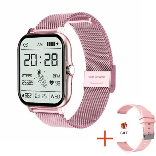 Y13 waterproof smartwatch for women with durable silicone strap and modern design