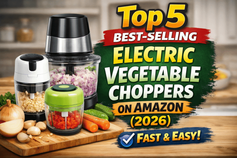 Top 5 best-selling electric vegetable choppers on Amazon in 2026 for fast, easy, and mess-free kitchen meal prep