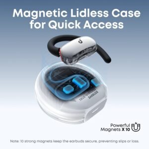 Soundcore A3878H11 V40i open-ear comfort earbuds with crystal clear ergonomic design