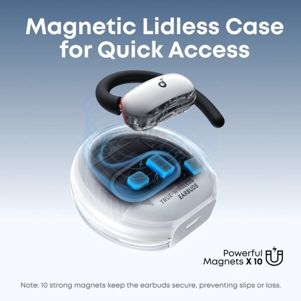 Soundcore A3878H11 V40i open-ear comfort earbuds with crystal clear ergonomic design