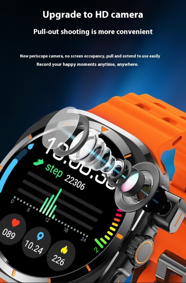 BW8 Series 10 4G Smartwatch with SIM Card Slot – GPS, Fitness Tracker, IP67 Waterproof
