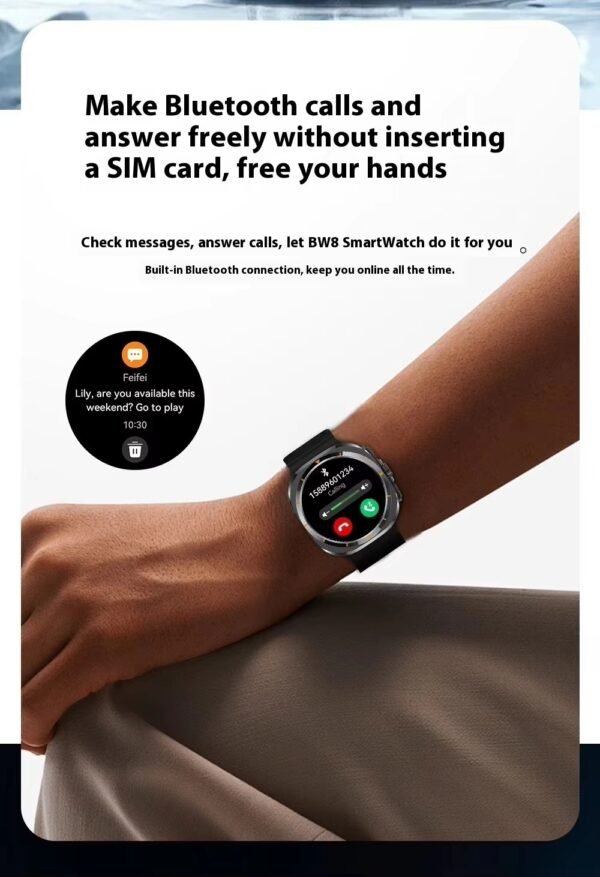 BW8 Series 10 4G Smartwatch with SIM Card Slot – GPS, Fitness Tracker, IP67 Waterproof