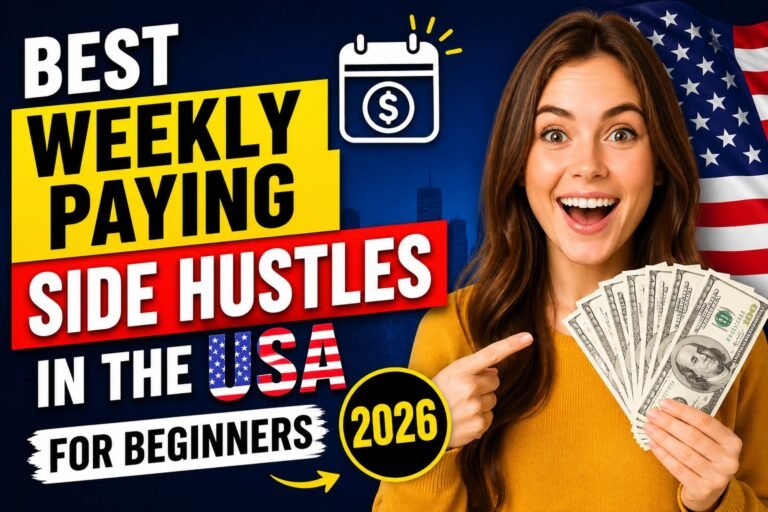 Best Weekly-Paying Side Hustles in the USA for Beginners