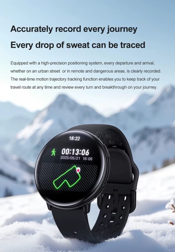 HD21 GPS Smart Watch – AMOLED Outdoor Fitness Tracker