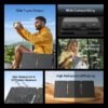 oraimo SolarFlex 30 solar panel 30W unfolded under sunlight charging devices