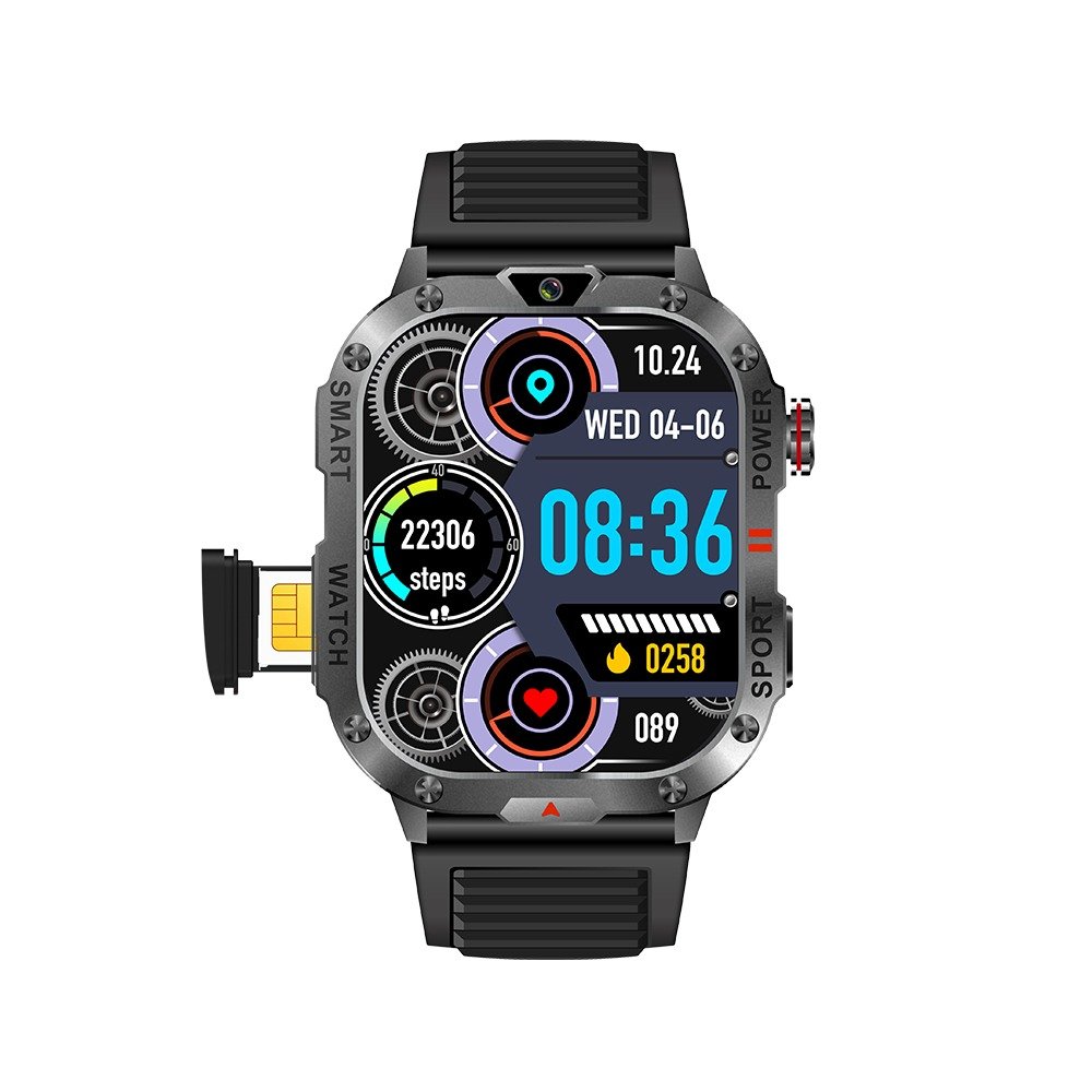 BW18 Smart Watch with SIM Card Kenya – 4G Smartwatch with LED Flashlight